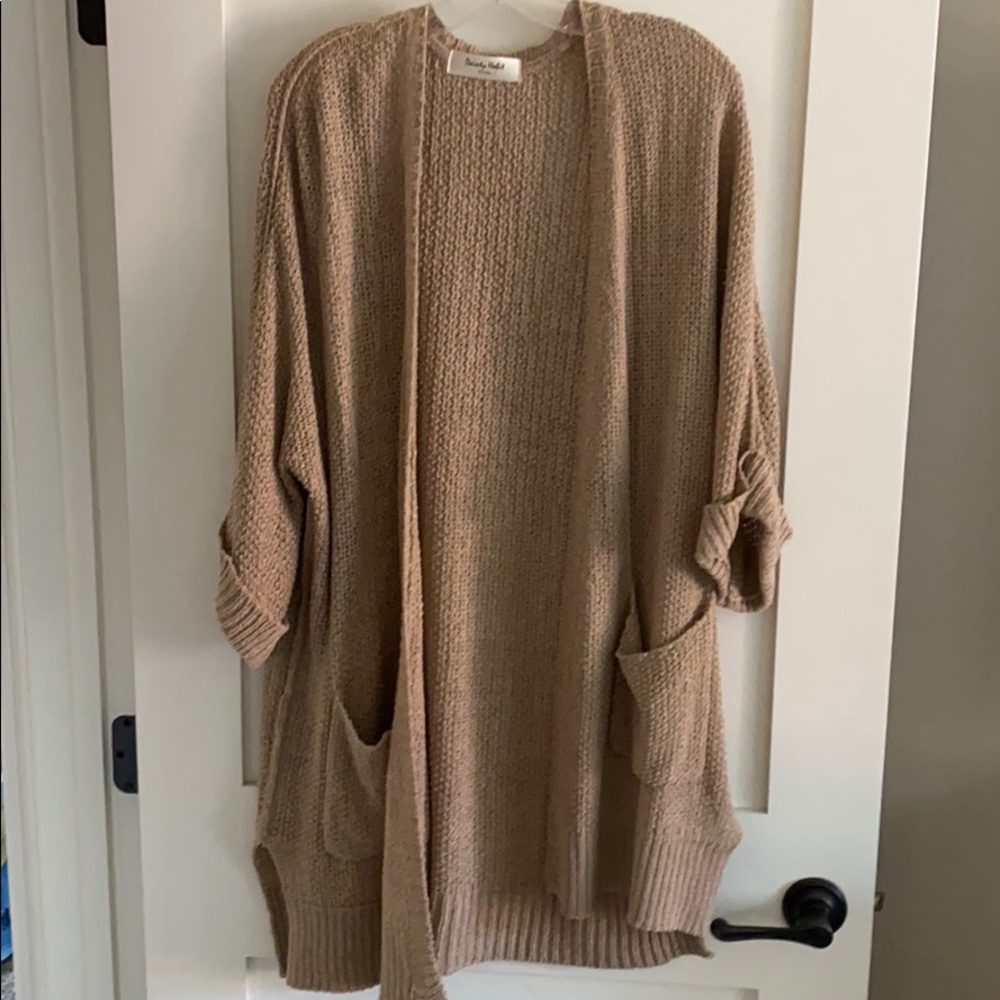 Cozy, Chunky Long, Open-Front Sweater - image 1